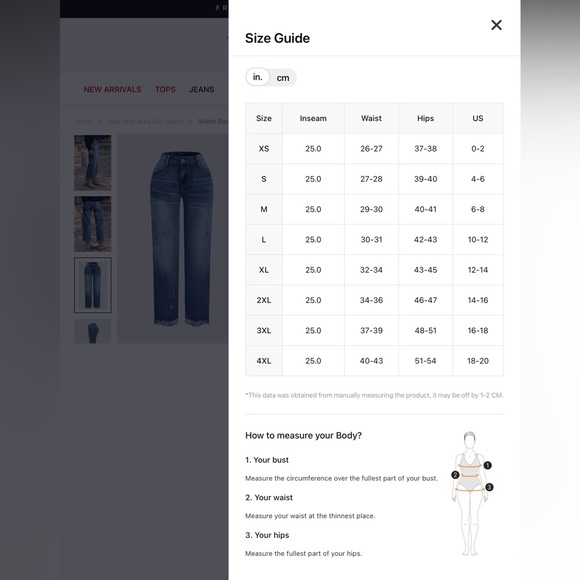 Flamingals Wash Raw Hem Mid Rise Crop Jeans NWT - Picture 8 of 8